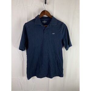 Vineyard Vines Boys Polo Size XL 18 Navy Blue Short Sleeve Casual Shirt